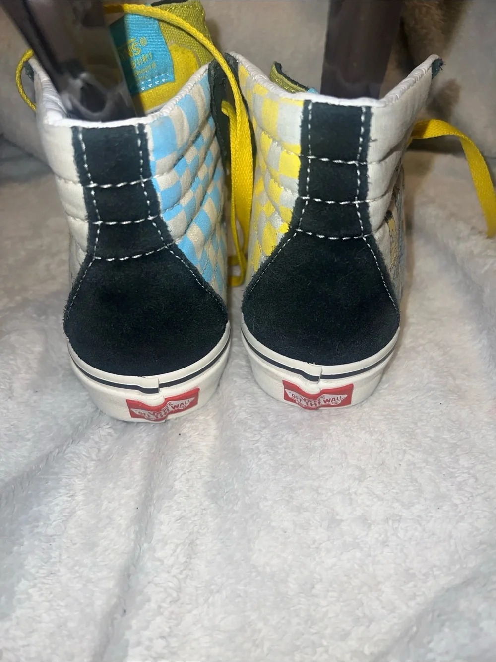 Vans X simpsons collab high top shoes men size 4 woman size 5.5